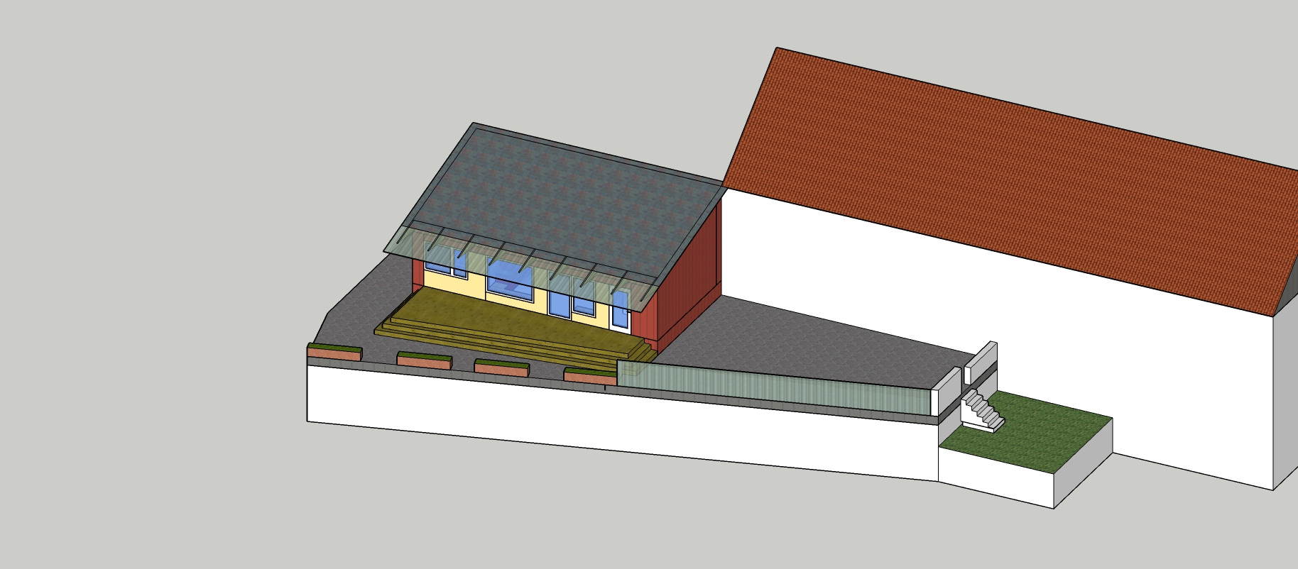 Gesamtansicht, Modell, Tinyhouse Nürtingen, Citybox